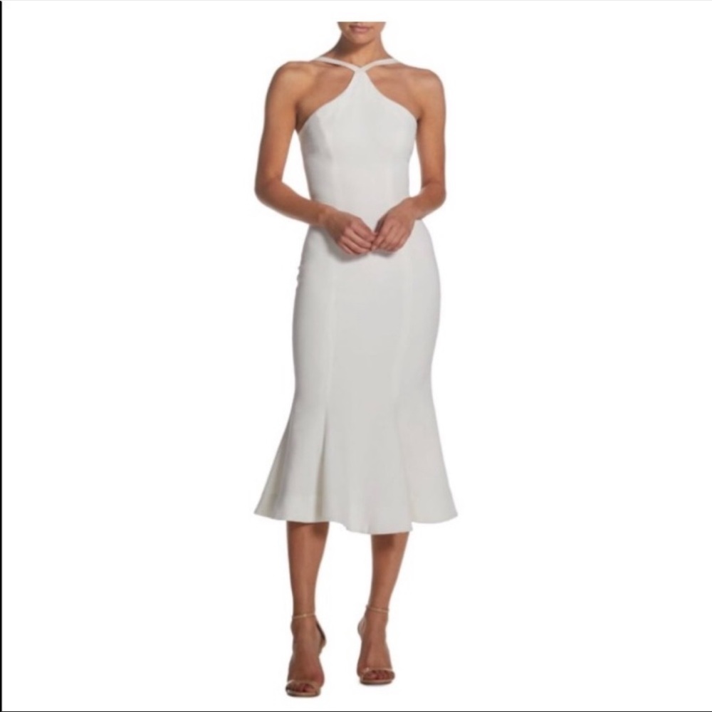 Dress the Population Tessa Crepe Midi Size Small